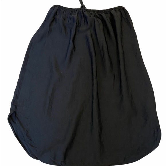 H&M Black Light Weight Drawstring Mid Length Skirt - Picture 2 of 7